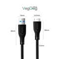 Cáp dữ liệu ổ cứng di động A-MircoB - USB 3.0 VegGieg V-U318 chính hãng