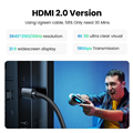 Cáp HDMI 1.4 dài 10M Ugreen 40104 sợi bọc nylon độ phân giải 4K @30Hz