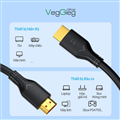 Cáp HDMI 2.0 dài 1,5m,3m,,5m,15m,20m  VegGieg 2K*4K 60HZ - V-H107 cao cấp