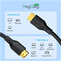 Cáp HDMI 2.0 dài 10m VegGieg V-H111 hỗ trợ 4K@60Hz, 3084 x 2160, 3D, HDR, ARC ca