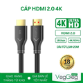 Cáp HDMI 2.0 dài 10m VegGieg V-H111 hỗ trợ 4K@60Hz, 3084 x 2160, 3D, HDR, ARC ca