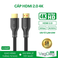 Cáp HDMI 2.0 dài 15m VegGieg V-H111 hỗ trợ 4K@60Hz, 3084 x 2160, 3D, HDR, ẢRC ca