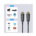 Cáp HDMI 2.0 sợi quang AOC dài 30M độ phân giải 4K@60Hz Unitek C11072BK-30M cao 