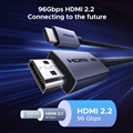 Cáp HDMI 2.1 dài 2M hỗ trợ 16K@60Hz, 12K@120Hz, 8K@240Hz, 4K@480Hz Ugreen HD186 