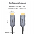 Cáp HDMI 2.1 sợi quang 15M Unitek C11029DGY 8K cao cấp