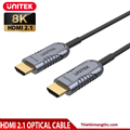 Cáp HDMI 2.1 sợi quang 5M Unitek C11027DGY 8K cao cấp