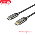 Cáp HDMI 2.1 sợi quang dài 15M độ phân giải 8K@60Hz Unitek C11085GY01-10 cao cấp