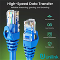 Cáp mạng đúc sẵn Cat6 dài 1,5 Mét chính hãng UNILINK (Blue) cao cấp UNI-30005
