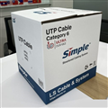 Cáp mạng LS U/UTP CAT6, 24AWG, 4 đôi, vỏ PVC, CMX, màu xanh UTP-G-C6G-E1VN-X 0.5