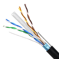 Cáp mạng ngoài trời CAT6 FTP 4 cặp 23AWG 0.56mm, vỏ thép, bọc PE Unilink (UNI-11