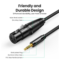 Cáp Micro 3.5mm to XLR âm bọc Nylon dài 2M Ugreen 20244 cao cấp