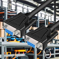 Cáp nối tiếp RS232 DB9 sang DB9 cái màu đen DT-9005C (FF) chiều dài 3m