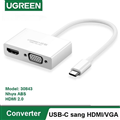 Cáp Type C ra HDMI, VGA Ugreen 30843 cao cấp