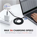 Cáp USB Type C 3.1 Gen 1 dài 1,5m kết nối sạc, truyền dữ liệu, hình ảnh 4K Ugree