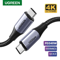 Cáp USB Type C 3.2 Gen 2 dài 1M Ugreen 80150, Hỗ trợ hình ảnh 4K@60Hz, 240W, 10G
