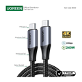 Cáp USB Type C 3.2 Gen 2 dài 1M Ugreen 80150, Hỗ trợ hình ảnh 4K@60Hz, 240W, 10G