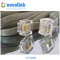 Đầu bấm Hạt điện thoại RJ11 4Pin NOVALINK (CC-01-00298) túi 50 hạt cao cấp