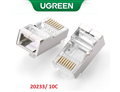 Đầu bấm mạng RJ45 cat 6 bọc nhôm 10c/túi Ugreen 20333 cao cấp