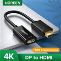 Đầu, Cáp chuyển Displayport sang HDMI 4k@60Hz Ugreen 70694 cao cấp