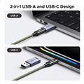 Đầu đọc thẻ nhớ SD/TF giao tiếp USB-A/USB-C kèm 11 khe đựng thẻ nhớ Ugreen 55899