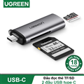 Đầu đọc thẻ nhớ USB type-C cho thẻ SD/TF Ugreen 50704 cao cấp