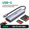 Đầu Đọc Thẻ USB3.0 4 Trong 1 USB-C Sang SD TF CF MS Ugreen CM 627 (15307) cao cấ