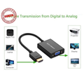 Dây, Cáp chuyển đổi HDMI sang VGA có Audio Ugreen 40233 cao cấp