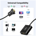 Dây, Cáp chuyển đổi VGA sang HDMI+Audio 1080P@60Hz Ugreen 50945 cao cấp