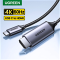 Dây, Cáp chuyển USB-C sang HDMI 8K60Hz 4K144Hz HDR 1,5m Ugreen 90451 CM565 cao c