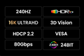 Dây, Cáp Displayport 2.1 dài 1M độ phân giải 16K@60Hz HDR Ugreen 15383 cao cấp