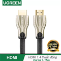 Dây, Cáp HDMI 15M bọc lưới chống nhiễu hỗ trợ 3D full HD 4Kx2K chính hãng Ugreen