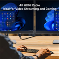 Dây, cáp HDMI 2.0 dài 10M hỗ trợ 4K@60Hz Unitek C11079BK-10M hàng cao cấp