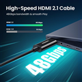 Dây, Cáp HDMI 2.1 sợi quang 10m hỗ trợ 8K/60Hz, 4K/120Hz Ugreen 80406 cao cấp