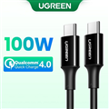 Dây, Cáp USB Type C sạc 100W 5A QC4.0 dài 2M Ugreen 80372 US300 cao cấp