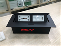 Hộp âm bàn sinoamigo cao cấp STS-212GST-2B Black lắp (điện đa năng, 2 mạng Cat6,