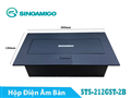 Hộp ổ cắm âm bàn Sinoamigo STS-212GST-2B Black (điện, mạng, HDMI) cao cấp