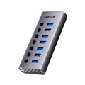 Hub Chia USB 7 Cổng Có Công Tắc UNITEK H1314A01-EU, Kèm nguồn 12V2A cao cấp