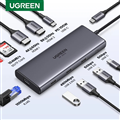 Hub USB C 10 in 1 (15534) sang HDMI 8K30Hz, HDMI 4K60Hz, PD100W, RJ45 1Gbps, SD 