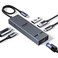 Hub USB-C 6 in 1 Revodok 4K@60hz USB Type C video, 2 USB -A3.2, 2 USB -C 3.2, PD