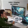 Hub USB-C 6 in 1 Revodok 4K@60hz USB Type C video, 2 USB -A3.2, 2 USB -C 3.2, PD