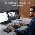 Hub USB-C 6 in 1 Revodok 4K@60hz USB Type C video, 2 USB -A3.2, 2 USB -C 3.2, PD
