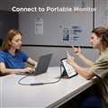 Hub USB-C 6 in 1 Revodok 4K@60hz USB Type C video, 2 USB -A3.2, 2 USB -C 3.2, PD