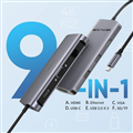 Hub USB-C sang HDMI 4K@60Hz/VGA/ Hub USB 3.0/ SD/TF/Lan Gigabit PD 100W Ugreen 7