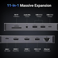 Hub USB C Thunderbolt sang HDMI 8K@30Hz/USB 3.2/SD/TF/Lan Gigabit/Sạc PD/Audio 3