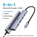 Hub USB Type-C 5 trong 1 ra HDMI 4K@30Hz, USB 2.0, USB 3.0, Sạc PD 100W Ugreen 1