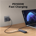 Hub Usb type C 6 in 1 Revodok sang Display Port 4K@60Hz, USB-C 2, USB -A 2, PD10