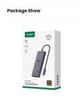 Hub Usb type C Revodok 6 in 1 HDMI 4K@60hz, 2 USB-A 3.2 10Gb, 2USB-C 3.2 10Gb, 1