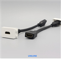 ổ cắm HDMI âm tường Unilink (Uni 100-32) dài 20cm cao cấp