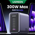 Sạc nhanh để bàn Nexode GaN 300W 5 cổng USB-C x4, Type-A x1 Ugreen 90872/CD333 c