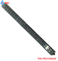 Thanh nguồn PDU 12 ổ cắm 3 chấu đa năng lắp dọc, MCB 2P 32A THC-PDU12DA32